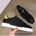 Triple Black White Sports Sneakers Flat Trainer